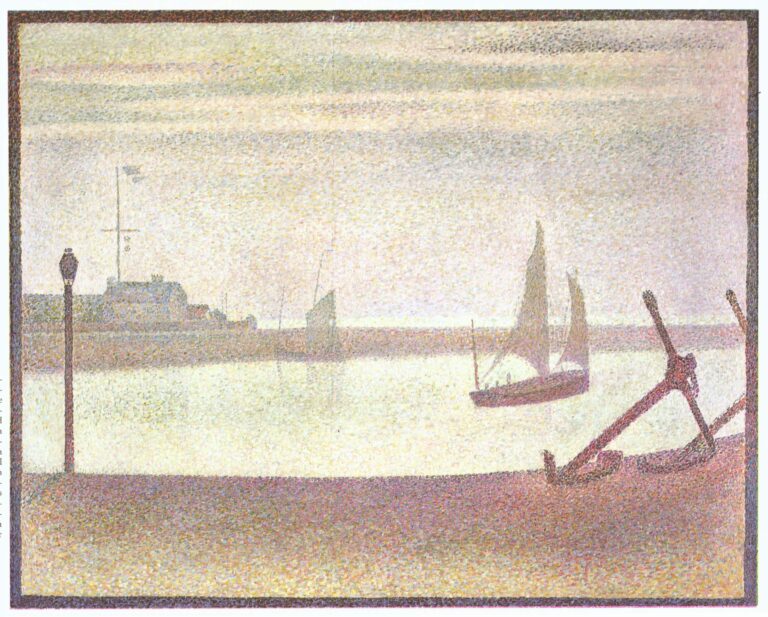 La Manche à Gravelines, le Soir – Georges Seurat Georges Seurat