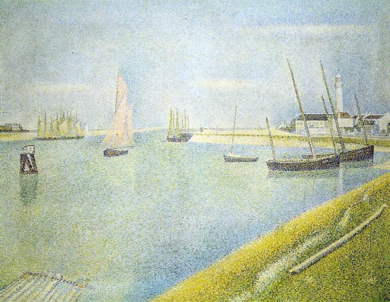 Le canal à Gravelines, en direction de la mer – Georges Seurat Georges Seurat