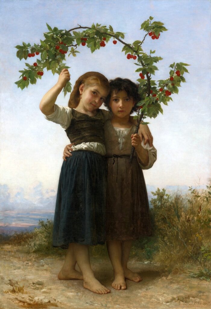 La branche des cerises – William Bouguereau William Bouguereau