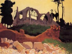 L’église de Souain à Sihlouette – Félix Edouard Vallotton Félix Vallotton