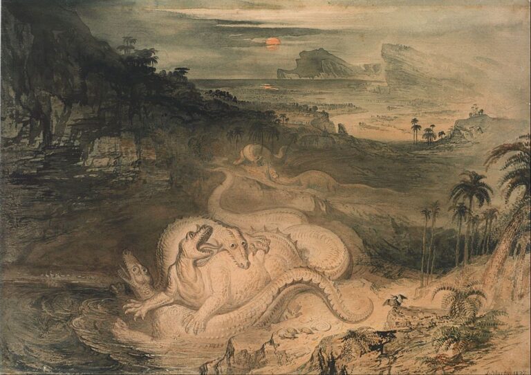 Le pays de l’Iguanodon – John Martin John Martin