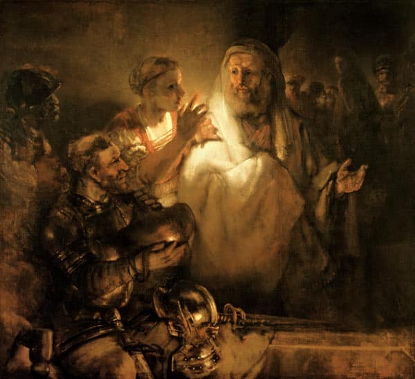 Le reniement de saint Pierre – Rembrandt van Rijn Rembrandt van Rijn