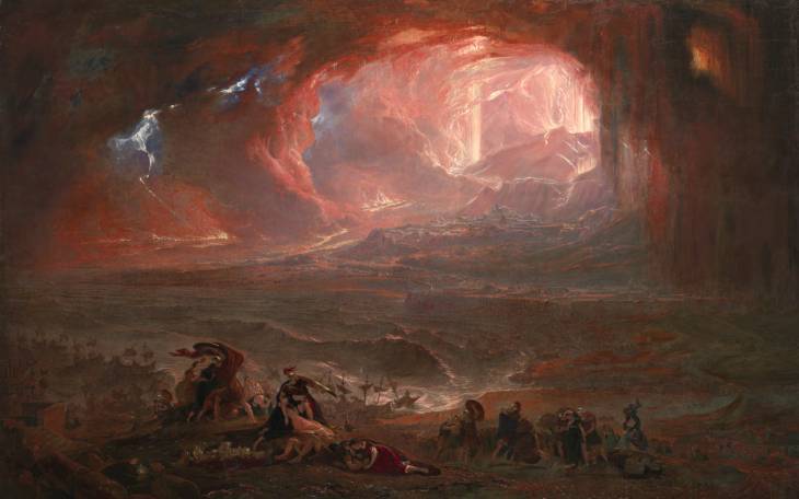 La destruction de Pompéi et d’Herculanum – John Martin John Martin