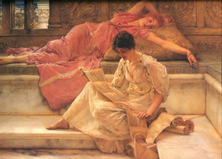 Le Poète favori – Lawrence Alma-Tadema Lawrence Alma-Tadema