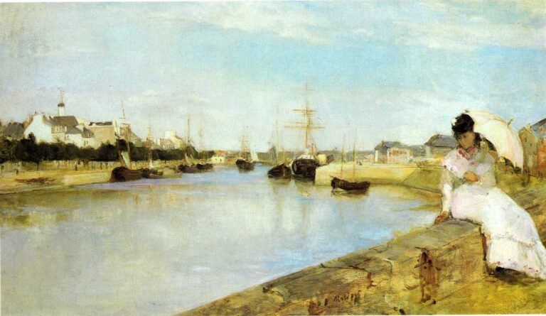 The Harbor at Lorient – Berthe Morisot Berthe Morisot