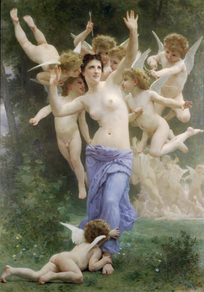 L’éveil du cœur – William Bouguereau William Bouguereau