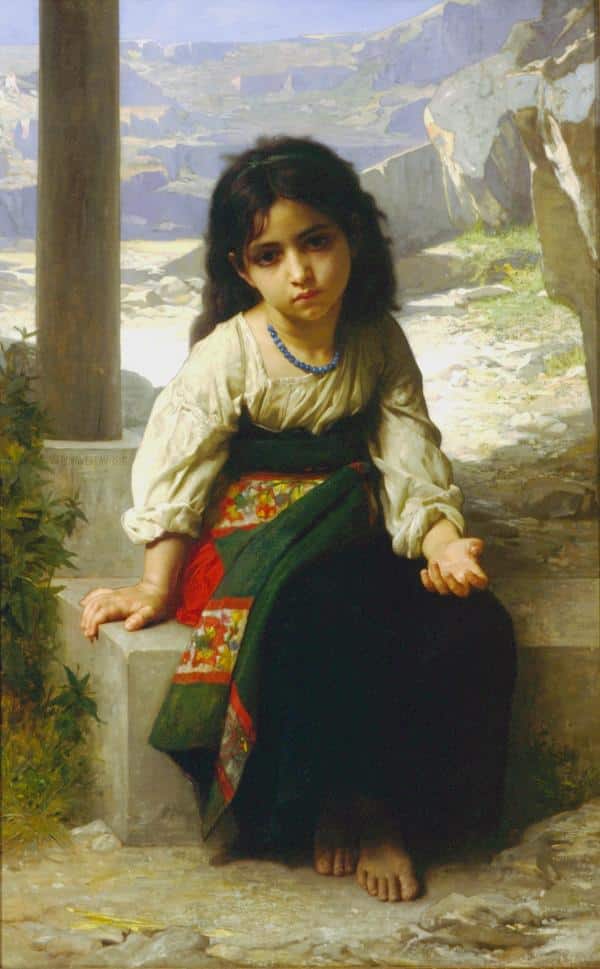 Le petit mendiant – William Bouguereau William Bouguereau