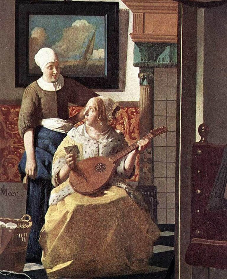 Le détaill de la Lettre d’amour (Vermeer) – Johannes Vermeer Johannes Vermeer