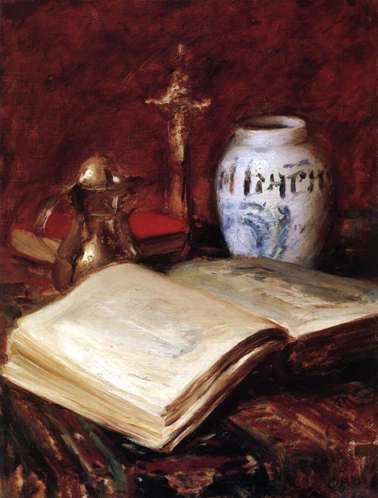 The Old Book – William Merritt Chase William Merritt Chase