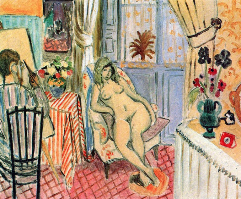 Le peintre et son modèle Studio intérieur – Matisse Henri Matisse