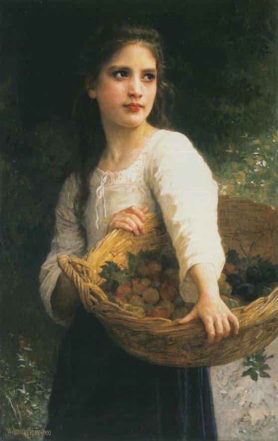 Les Prunes – William Bouguereau William Bouguereau