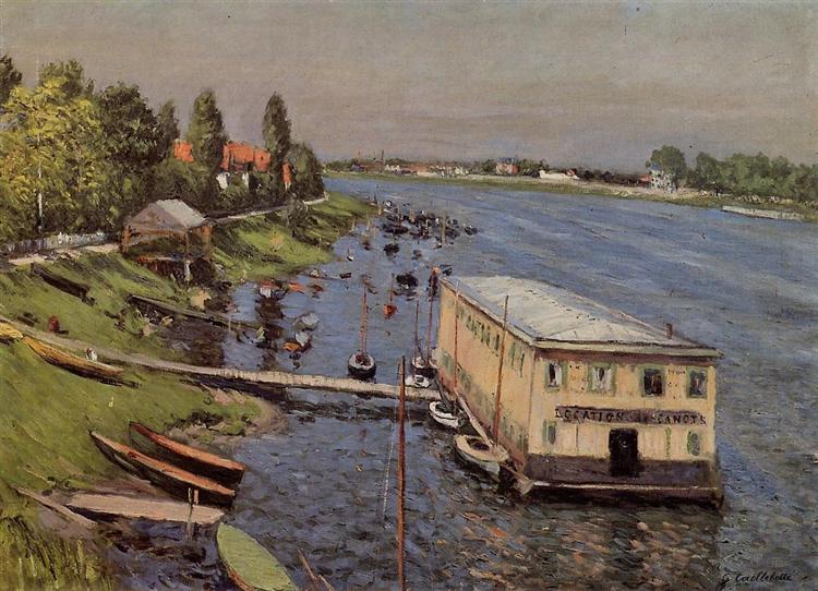 Le Ponton d’Argenteuil – Caillebotte Gustave Caillebotte