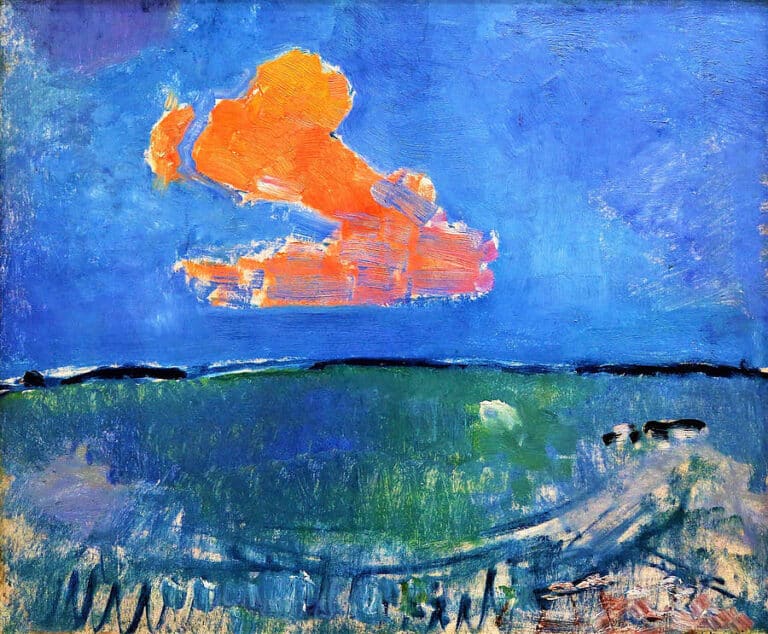 Le nuage rouge – Mondrian Piet Mondrian