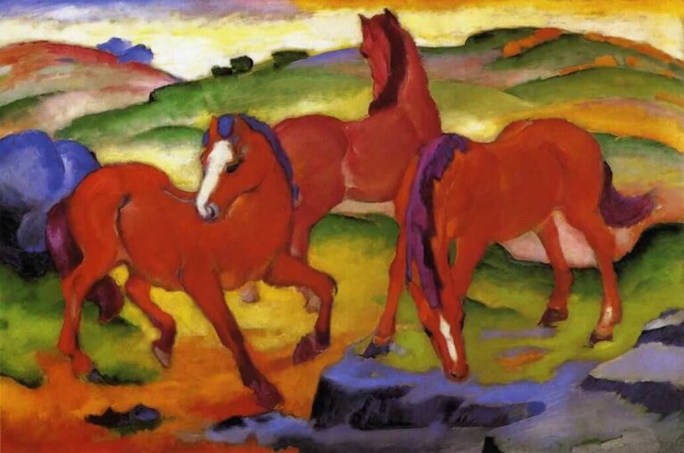 Chevaux rouge – Franz Marc Franz Marc