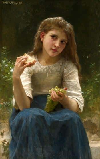 Le goûter – William Bouguereau William Bouguereau