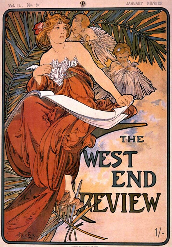 La revue du West End – Mucha Alphonse Mucha