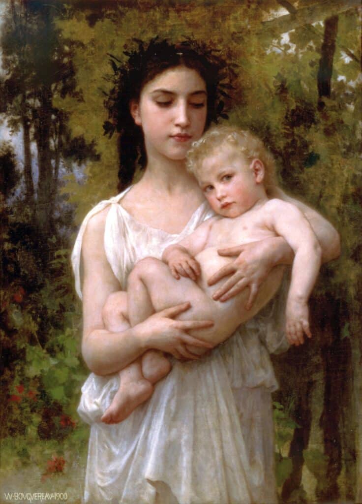 Le jeune frère de William Bouguereau William Bouguereau