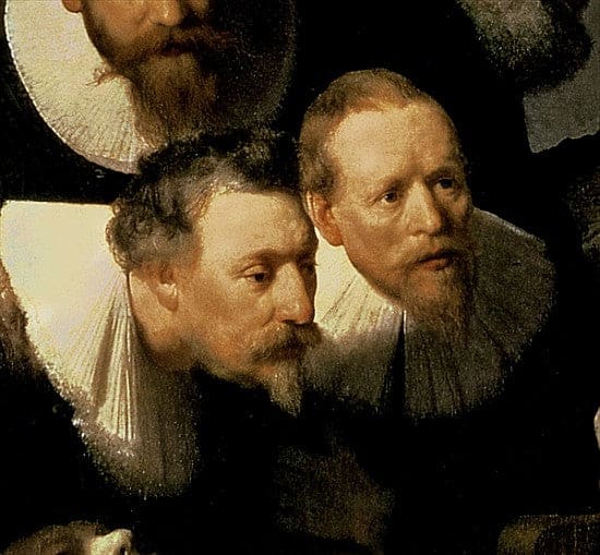 La leçon d’anatomie du Dr Nicolaes Tulp, 1632 (détail 7543) – Rembrandt van Rijn Rembrandt van Rijn