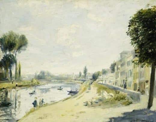 Les berges de la Seine à Bougival, vers 1875 – Pierre-Auguste Renoir Pierre-Auguste Renoir