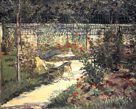 Le banc du jardin de Versailles – Edouard Manet Édouard Manet