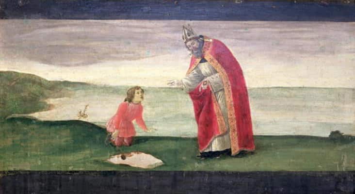 La vision de saint Augustin du retable de saint Barnabé (tempera sur panneau) – Sandro Botticelli Sandro Botticelli