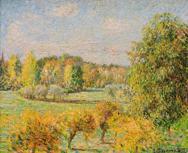 L’automne à Eragny – Camille Pissarro Camille Pissarro