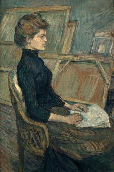 Femme dans un studio – Toulouse Lautrec Henri de Toulouse-Lautrec