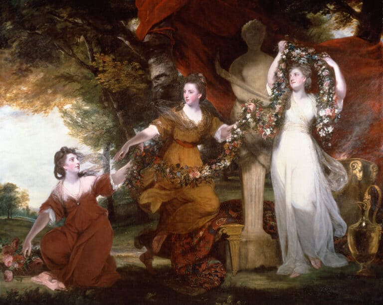 Trois dames ornant un Herm d’Hymen – Joshua Reynolds Joshua Reynolds