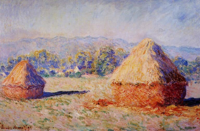 Meules au soleil, effet du matin – Claude Monet Claude Monet