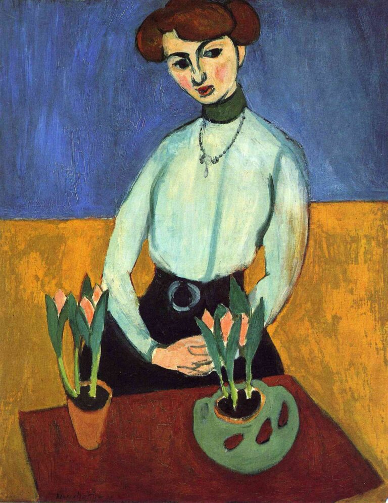 Jeune fille aux tulipes Jeanne Vaderin – Matisse Henri Matisse