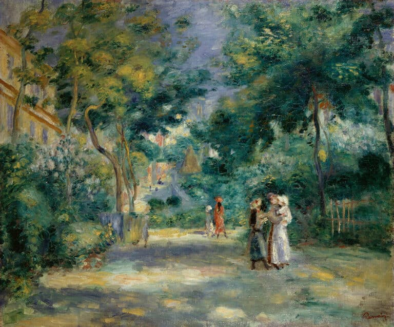 Les jardins de Montmartre – Pierre-Auguste Renoir Pierre-Auguste Renoir