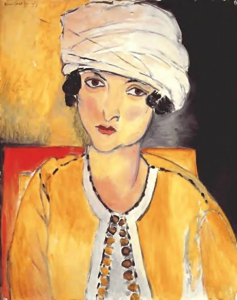 Laurette avec turban Veste jaune – Matisse Henri Matisse