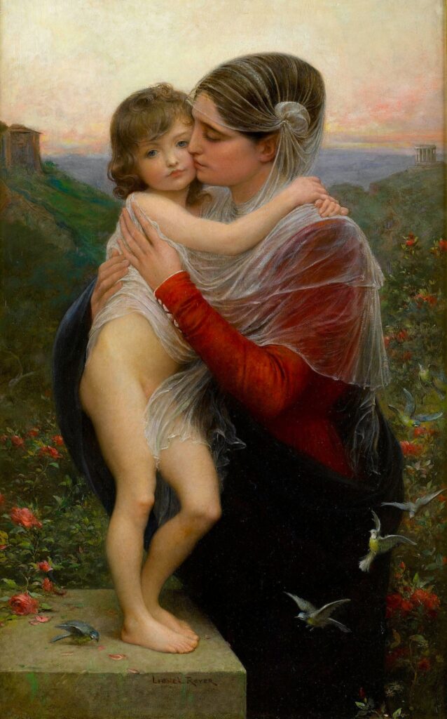 La Madone et l’enfant – Lionel Royer Lionel Royer