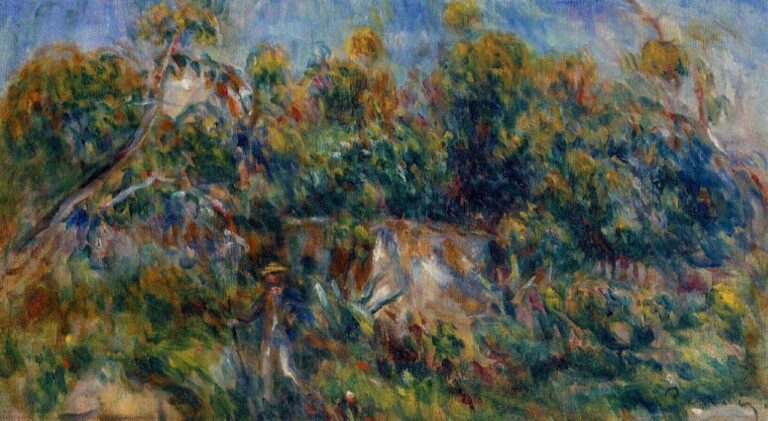 La promenade du peintre à Cagnes – Pierre-Auguste Renoir Pierre-Auguste Renoir