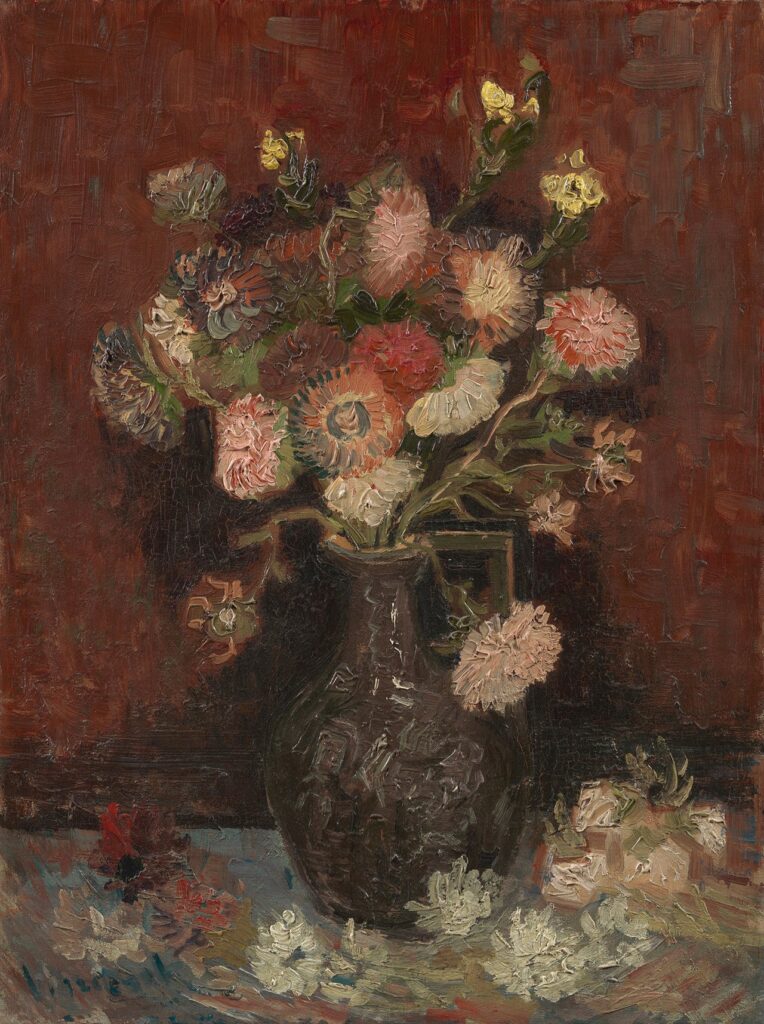 Vase avec asters chinois et glaïeuls – Van Gogh Vincent Van Gogh