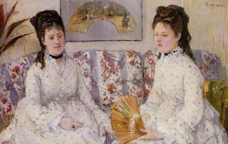 Two Sisters on a Couch – Berthe Morisot Berthe Morisot