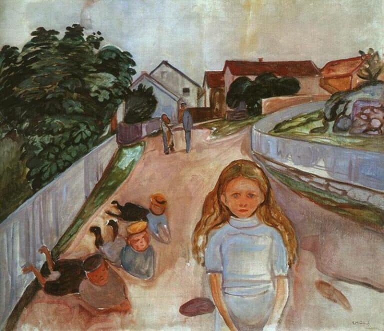 Enfants jouant dans la rue à Asgardstrand – Edvard Munch Edvard Munch