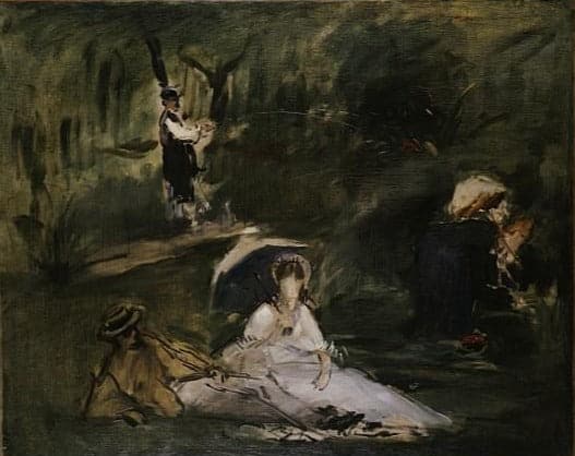 Sous les arbres (La sortie à la campagne) – Edouard Manet Édouard Manet