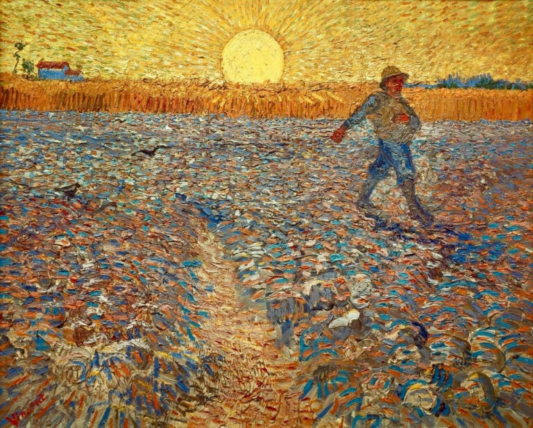 Le semeur au soleil couchant – Van Gogh Vincent Van Gogh