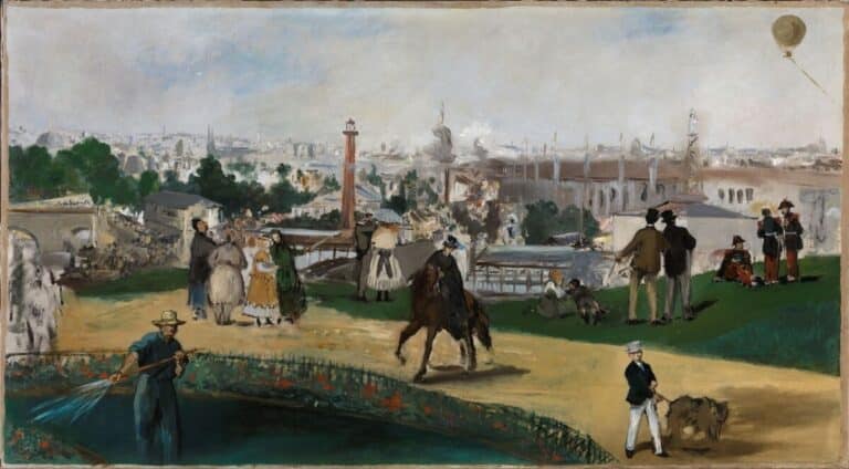 Une vue de l’Exposition universelle de 1867 à Paris – Edouard Manet Édouard Manet