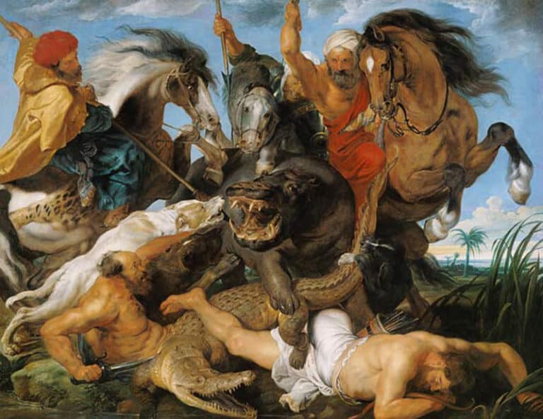 Chasse à l’hippopotame et au crocodile – Peter Paul Rubens Peter Paul Rubens