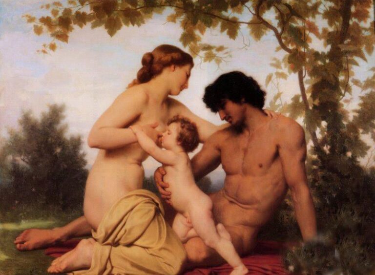 Le temps de la famille – William Bouguereau William Bouguereau