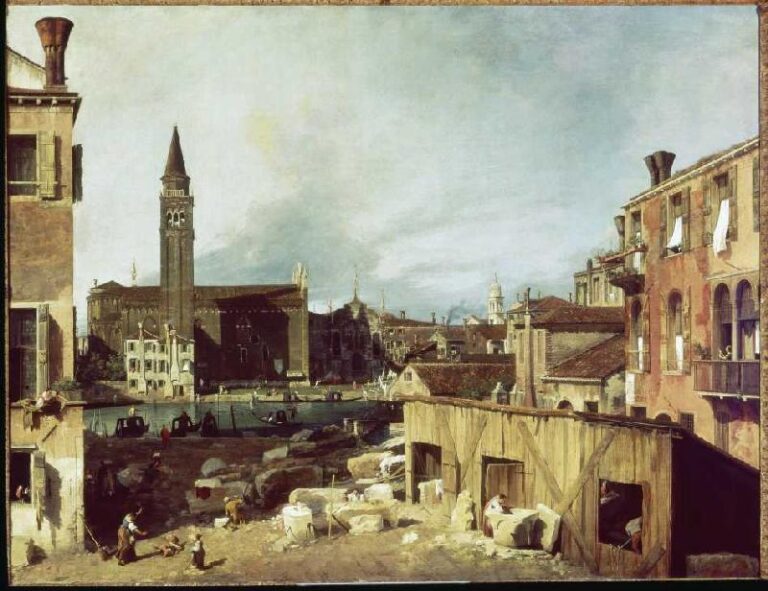 Venise, Canal Grande, Église u.Scuola della Carita – Giovanni Antonio Canal Giovanni Antonio Canal