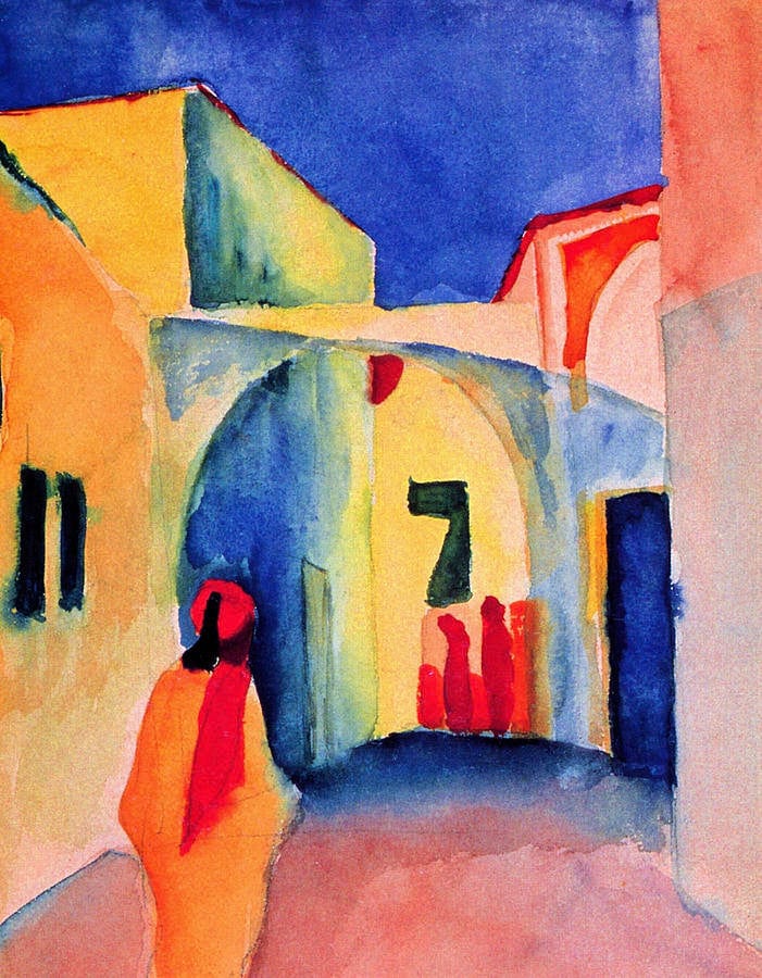 Vue sur une ruelle – August Macke August Macke