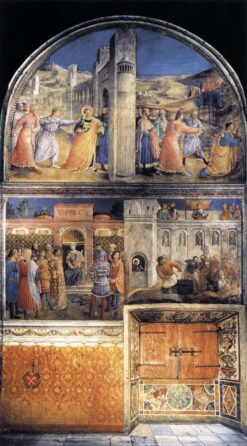 Vue du mur est de la chapelle – Fra Angelico Fra Angelico