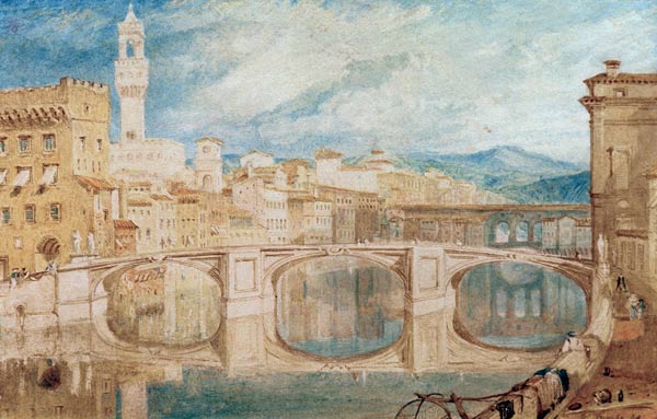 Vue de Florence depuis le Ponte – William Turner William Turner