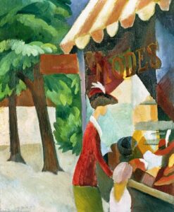 Devant le magasin de chapeau – August Macke August Macke