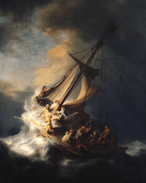 Le Christ dans la tempête sur la mer de Galilée – Rembrandt van Rijn Rembrandt van Rijn