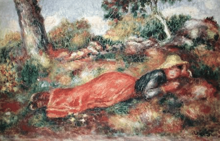 Jeune fille dormant sur l’herbe – Pierre-Auguste Renoir Pierre-Auguste Renoir