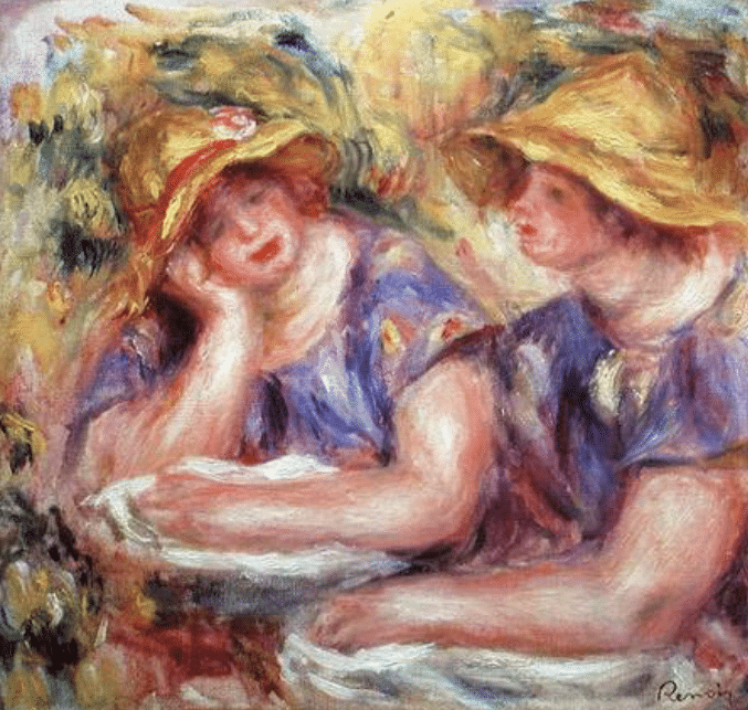 Deux femmes en blouse – Pierre-Auguste Renoir Pierre-Auguste Renoir